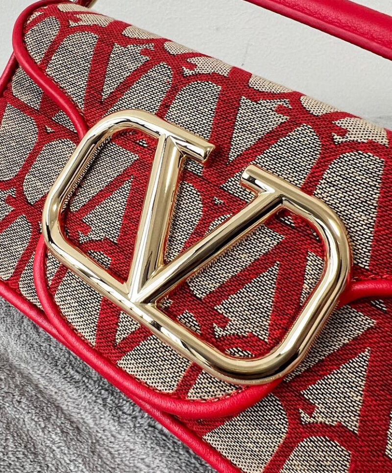 Valentino Small Loco Toile Iconographe Shoulder Bag
